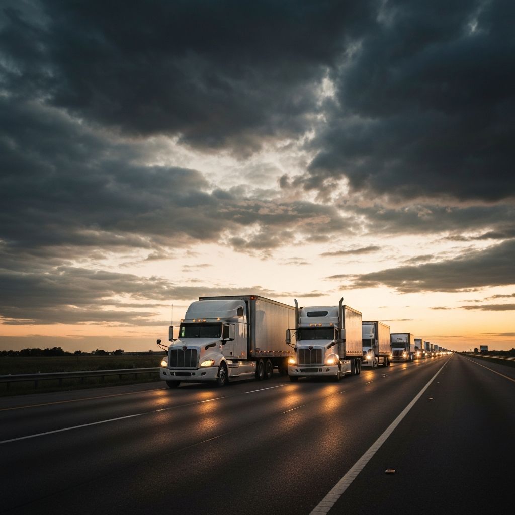 Midnight Transit Express fleet on the road